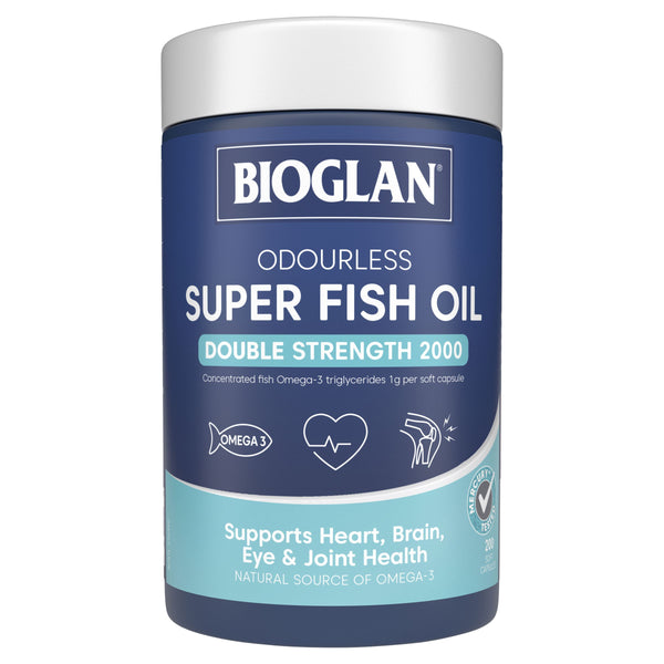 Super Odourless Fish Oil High Strength 2000mg (200 Capsules)