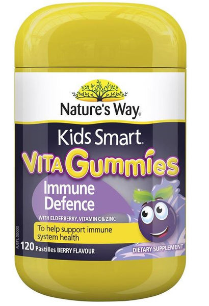 Kids Smart Vita Gummies Immune Defense Cold & Flu Immunity 60 Pastilles