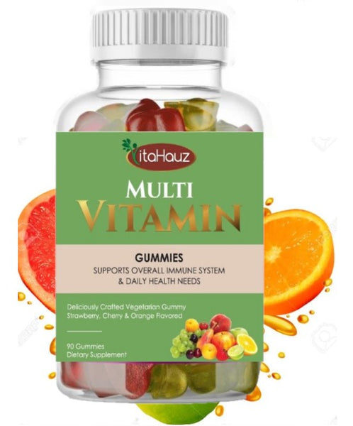 VitaHauz Adult Multivitamin (90 Vegetarian Gummies) For Daily Health
