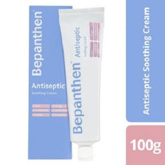 Bepanthen Antiseptic Cream 100g for the Treatment of Nappy Rash Cuts Scalds Stings and Sunburn