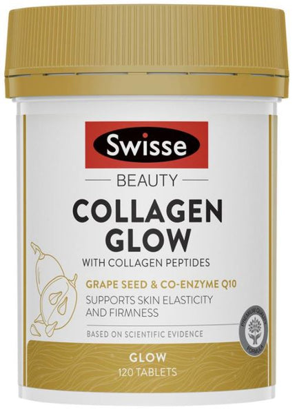 Collagen Glow with Peptides 120 Tablets with Grape Seed and Co-enzyme Q10