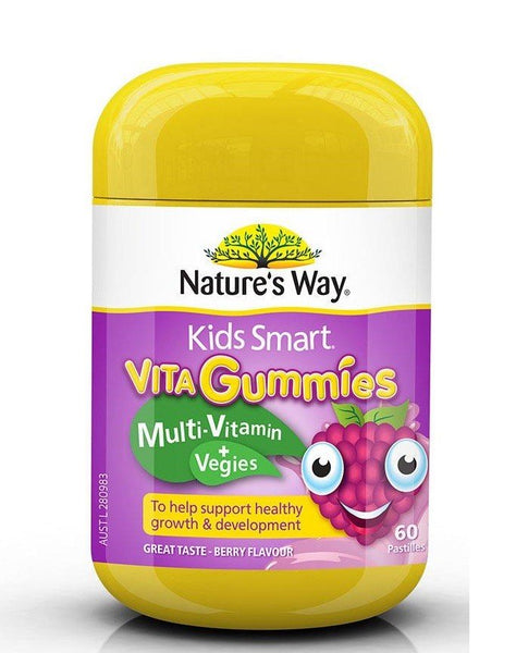 Kids Smart Vita Gummies Multi Vitamin & Vegies 60 Pastilles