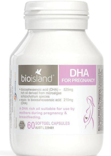 Bio Island DHA for Pregnancy 60 Capsules - VitaHauz